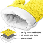 KEGOUU Oven Mitts and Pot Holders 6pcs Set, Kitchen Oven Glove High Heat - Image 3