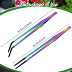 Lasnten 2 Pcs Extra Long Stainless Steel Reptile Feeding Tongs - Image 2