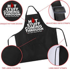 Rosoz Funny BBQ Black Chef Aprons - Image 3