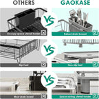 GAOKASE Dish Drying Rack, Stainless Steel-Dish Rack, Dish Racks - Image 4