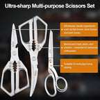 3PCS Heavy Duty Kitchen Scissors Set All Purpose - Image 3