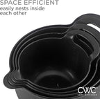 COOK WITH COLOR Nesting Plastic Mixing Bowl Set with Pour Spouts and Handles - Image 6