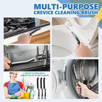 Crevice Cleaning Brush Set – Hard Bristle Gap Cleaning Tool - Image 3