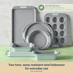 Pyrex 3-Piece Metal Cookie Sheet Bakeware Set, Lightweight Stainless Steel - Image 3