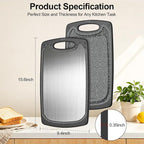 Viretang Metal Cutting Boards for Kitchen, Functional Large Black Plastic - Image 2