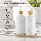 White Glass Soap Dispenser - Image 3