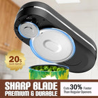 Electric Can Opener, One Touch Automatic Smooth Edge, Hands Free Side Cut Can - Image 4