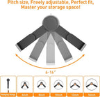 4 PCS Adjustable Pot Lid Holder, No Drill Adhesive Mount, Pot Lid Organizer - Image 2