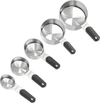 Magnetic Handles 5 Piece Stainless Steel Measuring Cups, Kitchen Gadgets - Image 4