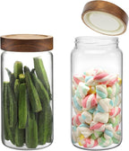 Glass Jar with Screw Top Lid 37oz Borosilicate Glass Spice Jars Seasoning by Patoper