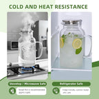 Hannadepot Glass Pitcher, 1 Gallon/3.8L Glass Water Pitcher - Image 3