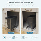 Tanamu Pull Out Trash Can Under Cabinet，Under Sink Slide Out Garbage - Image 4