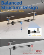 RUACQ Paper Towel Holder Under Cabinet, One Hand Tearing Paper Towel Holder - Image 3