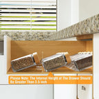 Suneerplay Spice Drawer Organizer 8 Tier, Acrylic Seasoning Organizer Rack - Image 4