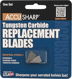 AccuSharp Knife Sharpener Blades, Tungsten Carbide Replacement Blades, 2 Pieces - Image 3