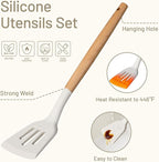 CAROTE Silicone Cooking Utensils Set, Kitchen Utensils Set 10 Pcs - Image 3