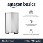 Amazon Basics Smudge Resistant Rectangular Trash Can - Image 5