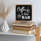 Coffee Bar Decor Sign, Rustic Wooden Plaque Coffee Sign - Image 8