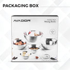 AVADOR Set of 6 Premium Stainless Steel Mixing Bowls Set, Space Saving Nestable - Image 6