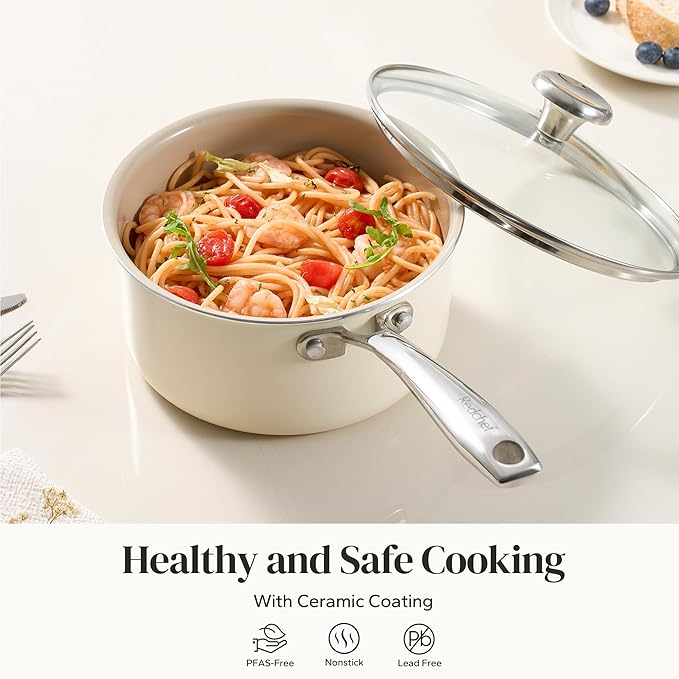 Redchef Nonstick Ceramic Sauce Pan - Image 5