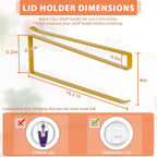 2 Pack Tumbler Lid Organizer, Horizontal Tumbler Lid Storage Hook to Hold Up 20 - Image 3
