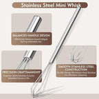 10 Inch Mini Whisk, 304 Anti-Rust Stainless Steel Small Whisks - Image 4