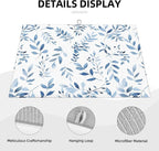Blue Flower Dish Drying Mat For Kitchen Counter Absorbent Large Kitchen Fast - Image 4