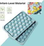 Ice Cube Trays with Lid and Bin, 0.8 IN Small Round Ice Cube Mold - Image 3