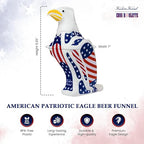Freedom Funnel – Patriotic Eagle Beer Funnel - Image 2
