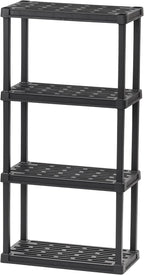 IRIS USA 4-Shelf Light Duty Plastic Storage Shelves, 200lb Capacity, Medium - Image 8