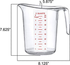 Amazing Abby - Melissa - 64-Ounce Plastic Measuring Pitcher, 8-Cup Food-Grade - Image 4
