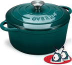 Overmont Enameled Cast Iron Dutch Oven - 7QT Pot - Heavy-Duty Cookware by Overmont
