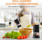 Dual Chamber Electric Pepper and Salt Grinder, Rechargeable Salt and Pepper - Image 4