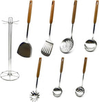 Cooking Utensils Set, 8-Piece 304 Stainless Steel Kitchen Tool Sets by Welcome