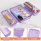 SpaceHacks 25 PCS Plastic Drawer Organizer Set, 4-Size Versatile Organizer - Image 3