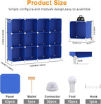 AWTATOS Cube Storage Organizer, 12 Cube Closet Organizers and Storage Shelves - Image 3