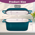 4.6-Quart Oval Dutch Oven for Bread Baking, 2 in 1 Enameled Cast Iron Bread Pan - Image 3