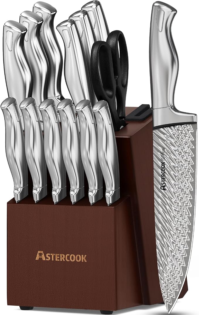 Astercook Knife Set, 15-Piece Kitchen Knife Set - Image 8