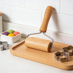 Small Rolling Pin, Wooden Dough Roller, Non-Stick Pizza Roller, T Type Rolling - Image 6