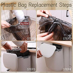1.9 Gallon Kitchen Compost Bin Hanging Small Trash Can - Image 6