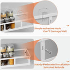 Over The Door Pantry Organizer, 8 Pack Spice Rack Wall Mounted & Hanging - Image 3