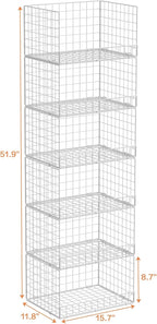 Yociyoga 6-Tier Stackable Closet Organizers and Storage Shelves, Closet Shelf - Image 3