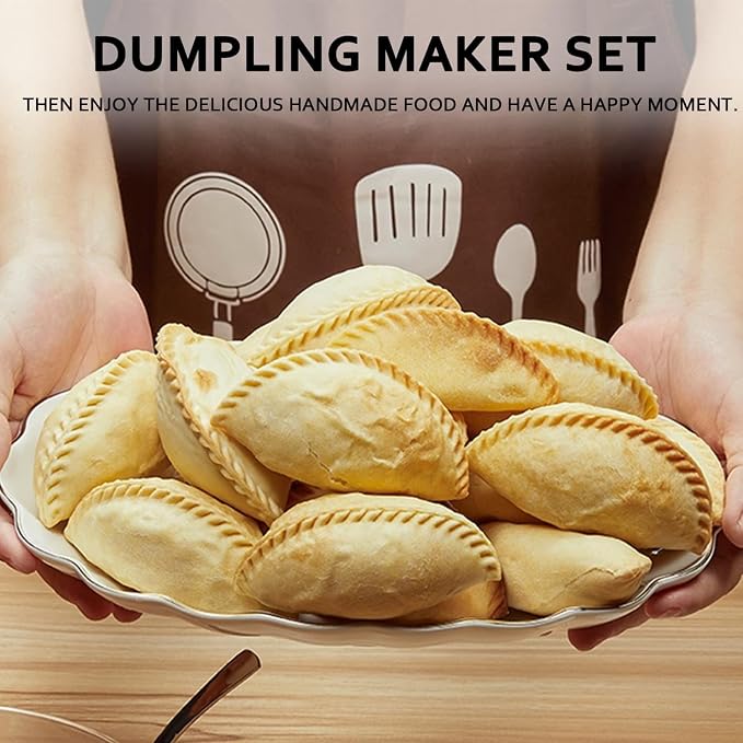 Empanada Maker Press, 6-Inch Extra Large Dumpling Maker Set - Image 4