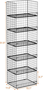 Yociyoga 6-Tier Stackable Closet Organizers and Storage Shelves, Closet Shelf - Image 3