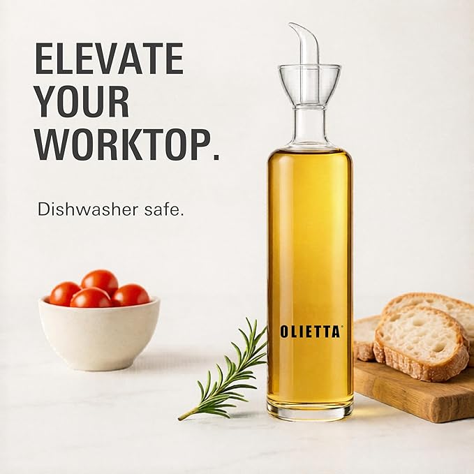 Olietta Olive Oil Dispenser Bottle Borosilicate Glass - Image 5