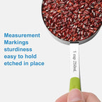 Bopei Measuring Cups and Spoons Set Stainless Steel 12 Piece - Image 3
