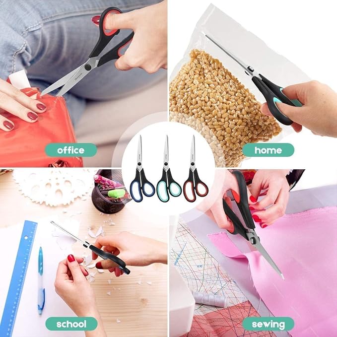 School Office Scissors Bulk, Office Home Sewing Fabric Supplies, - Image 6
