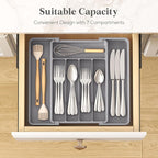 Lifewit Silverware Drawer Organizer, Expandable Utensil Tray - Image 3