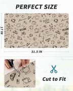 AMOAMI Coffee Mat Hide Stain Rubber Backed Absorbent Dish Drying Mat - Image 7