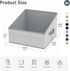 DIMJ Trapezoid Storage Bins, Closet Storage Bins - Image 2